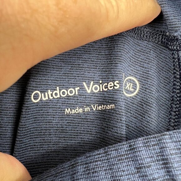 Outdoor Voices cloudknit Tapered Joggers Mens Size XL extra Large Navy Blue Pant - Picture 5 of 10